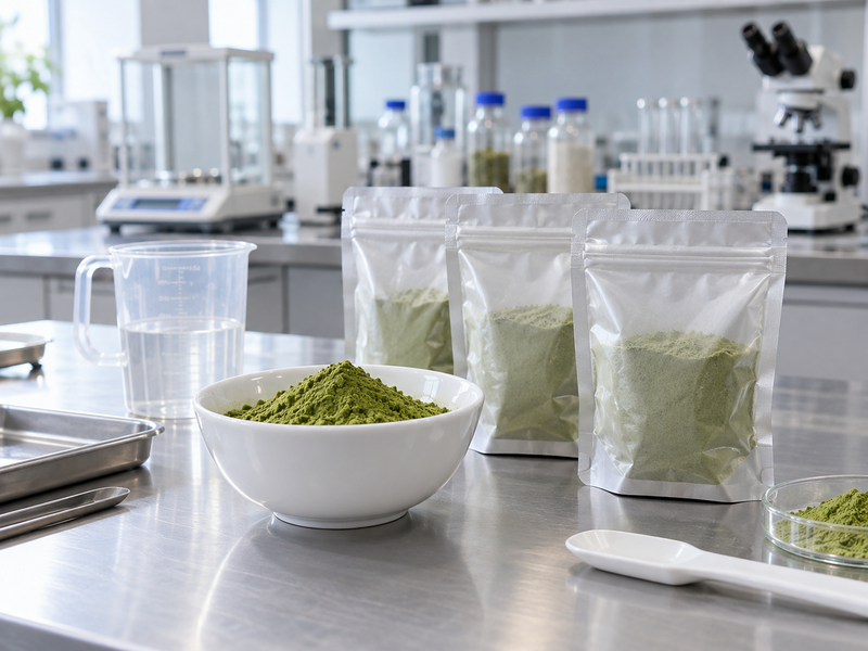 Shaded Vietnamese tea leaves documented for buyer sample testing