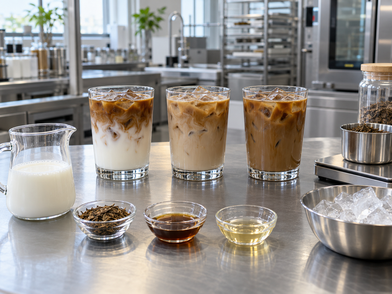 Hojicha latte calories recipe samples with measured ingredients